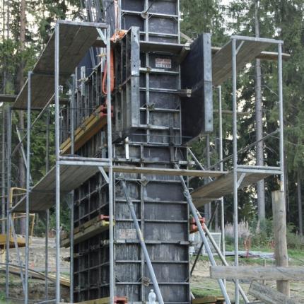 Construction of a ski chairlift in Bukowina Tatrzańska