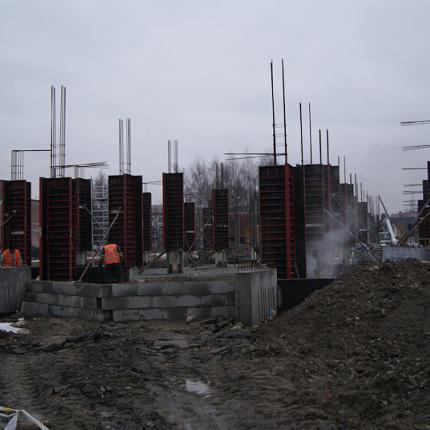 Construction of a production building