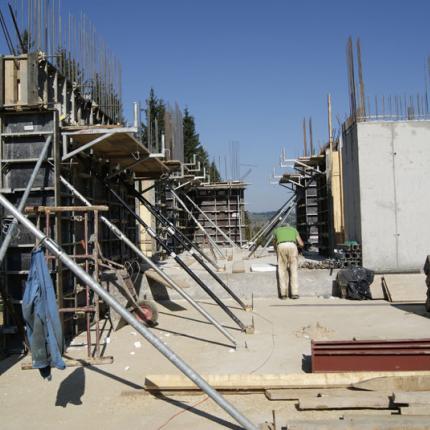 Construction of a single-family house